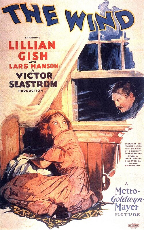 SILENT FILM - THE WIND - LILLIAN GISH - 1928