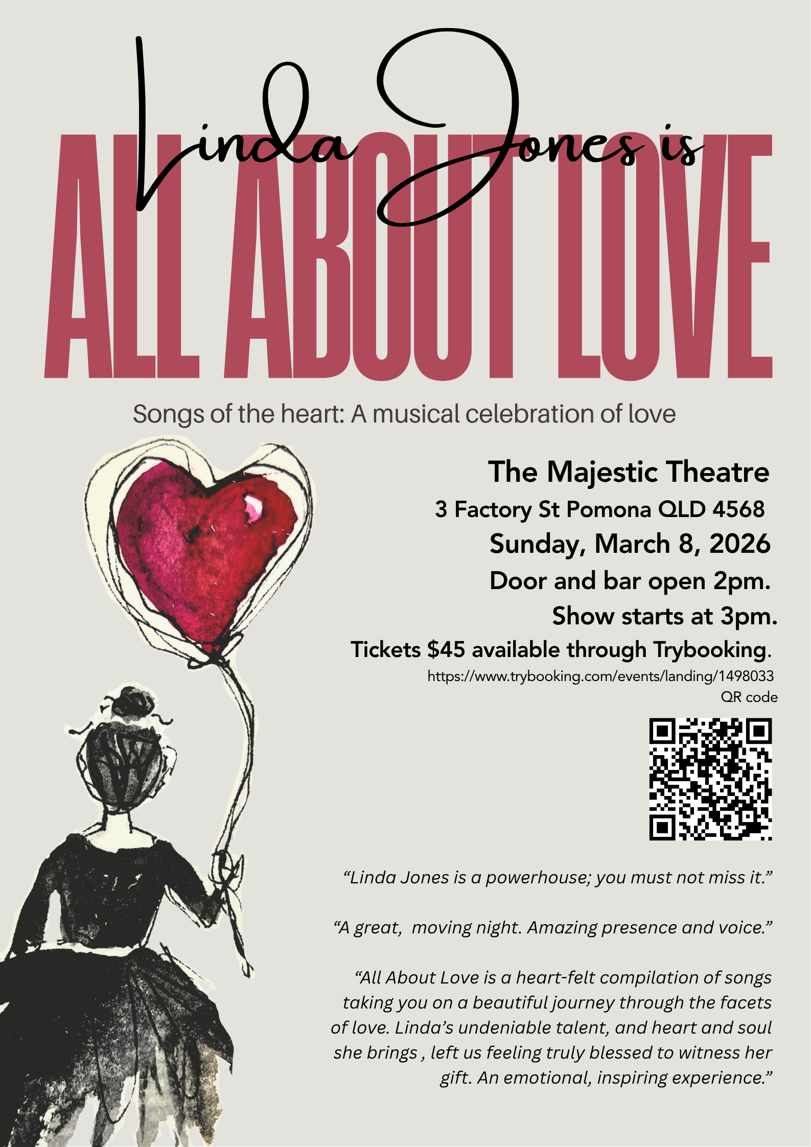 LINDA JONES - ALL ABOUT LOVE - A MUSICAL CELEBRATION ABOUT LOVE