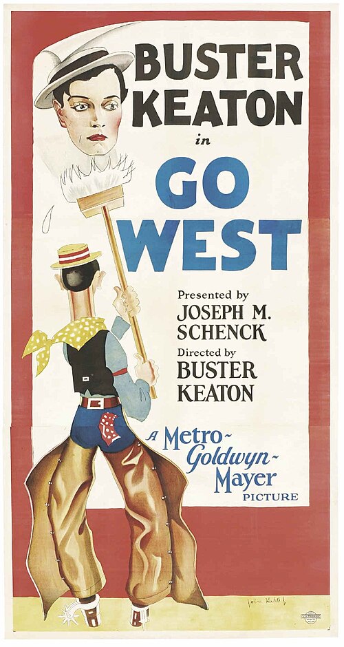 SILENT FILM - GO WEST - 1925 - BUSTER KEATON