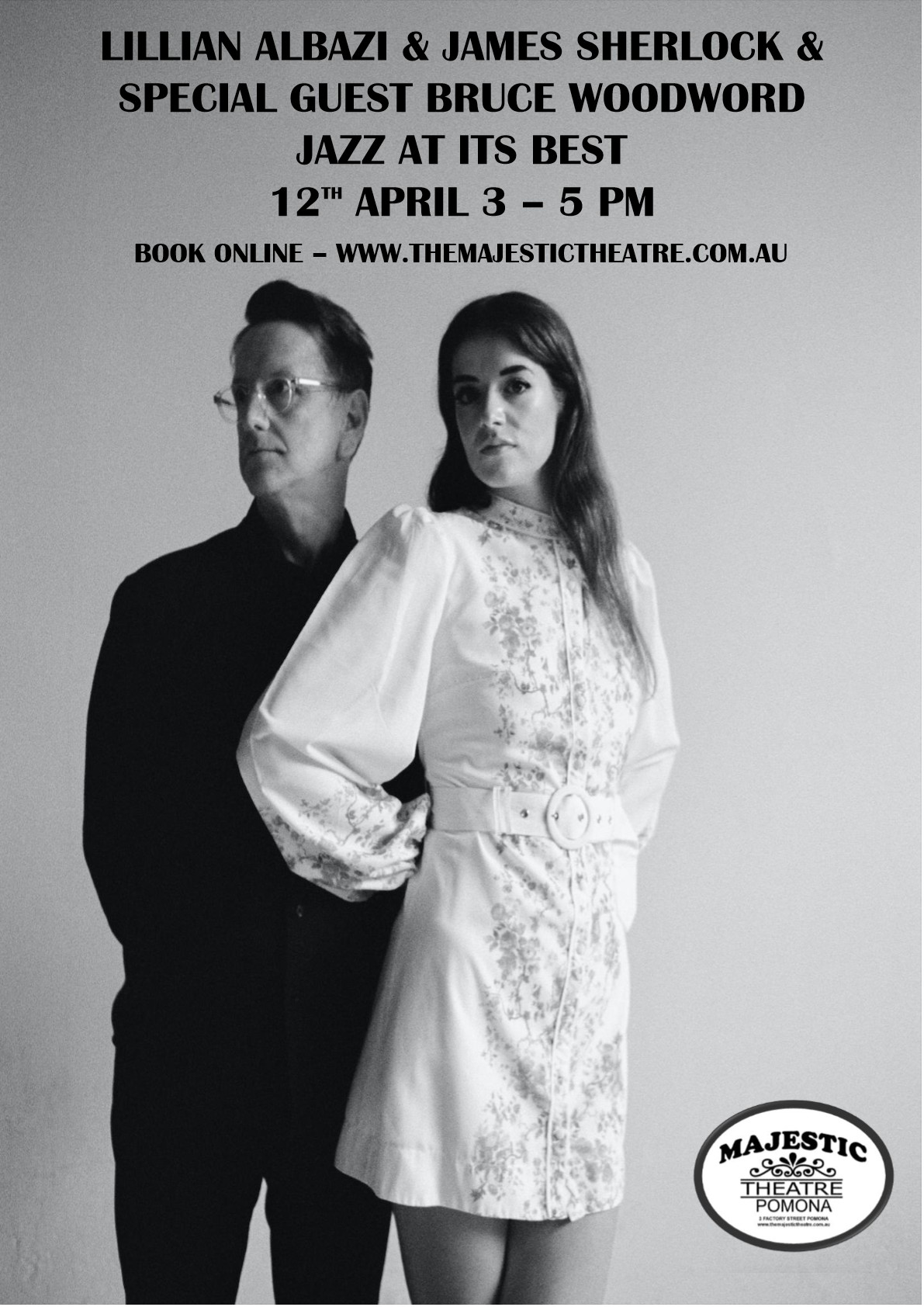 Lillian Albazi & James Sherlock Duo with special guest Bruce Woodward