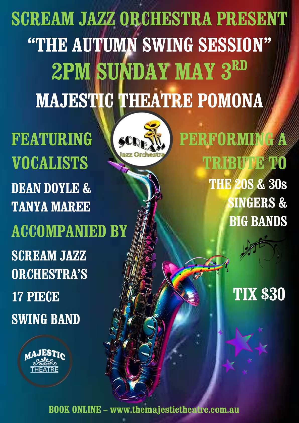 SCREAM JAZZ ORCHESTRA -"THE AUTUMN SWING SESSION"