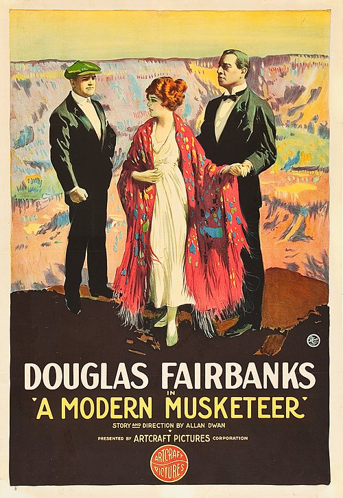 SILENT FILM - THE MODERN MUSKATEER - 1917