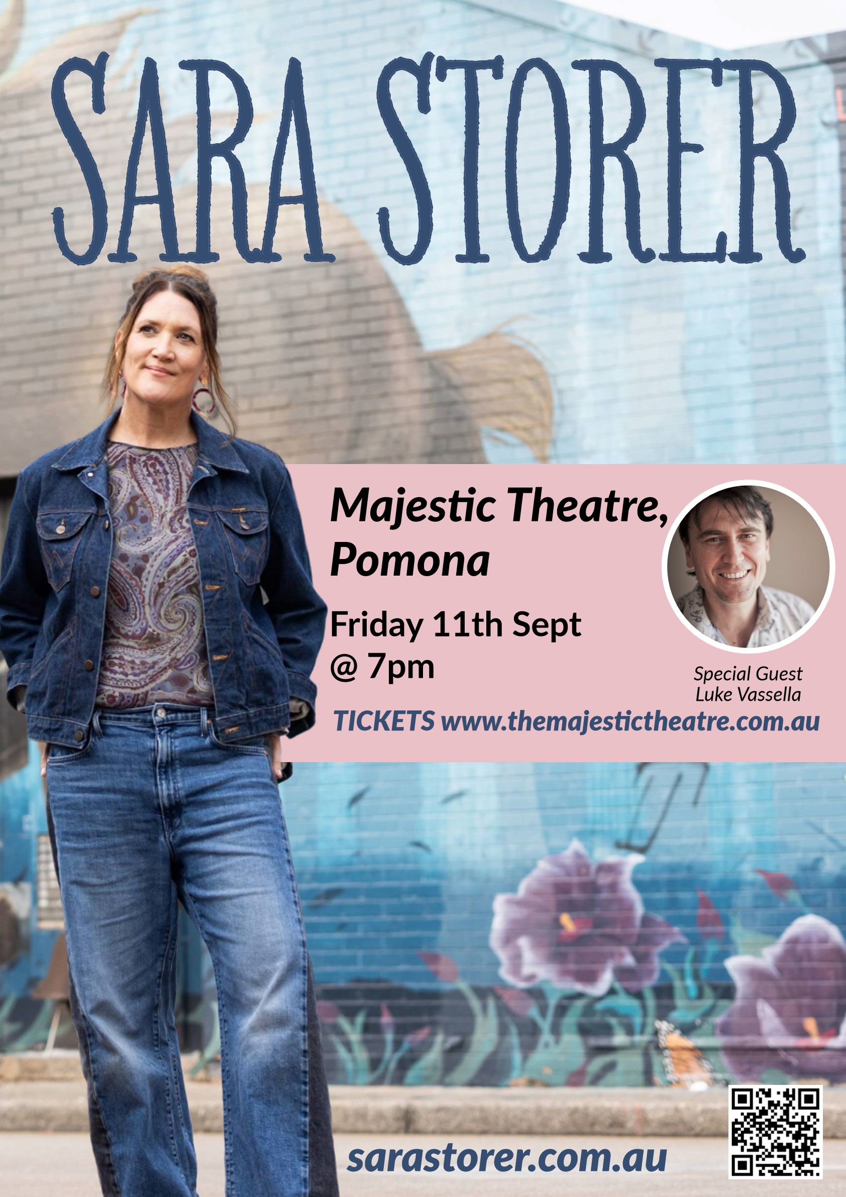 SARA STORER - WORTH YOUR LOVE TOUR WITH GUEST LUKE VASSELLA