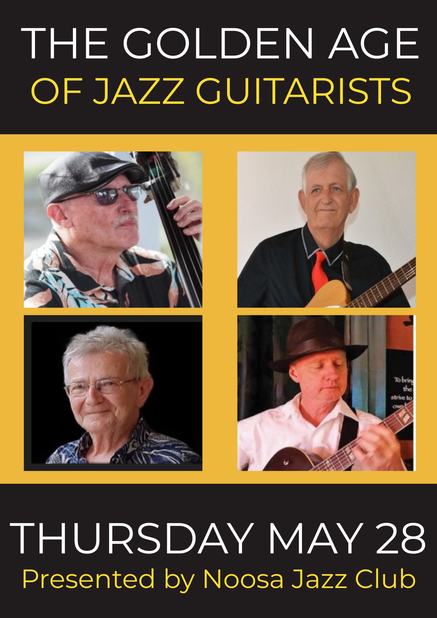 Noosa Jazz Club presents The Golden Age of the Jazz Guitarists