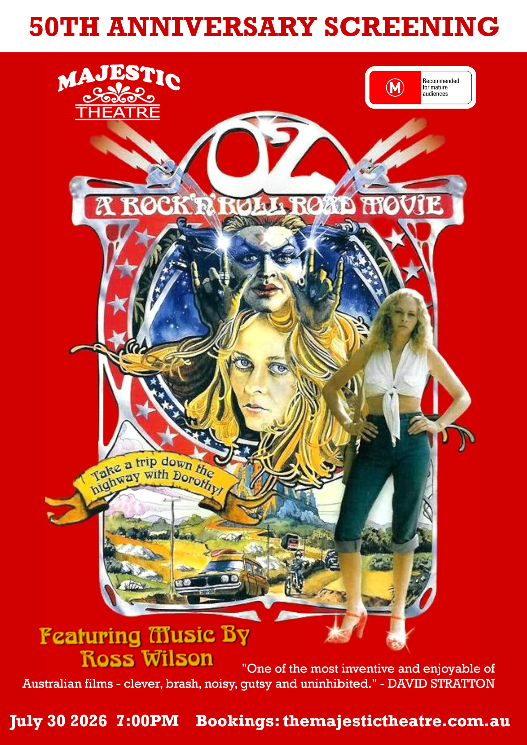 "OZ" A ROCK & ROLL ROAD MOVIE - 50TH YEAR ANNIVERSARY SCREENING