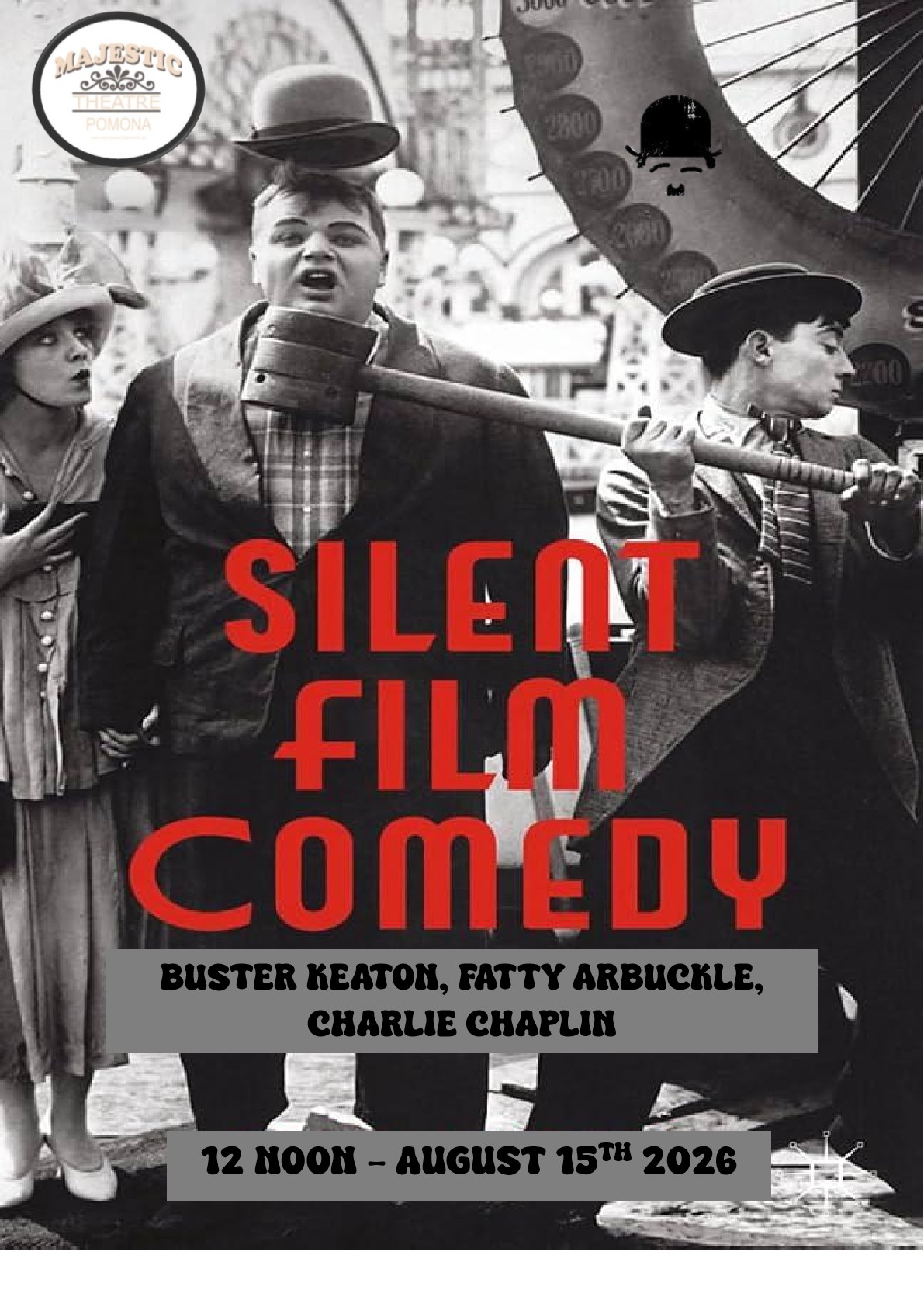 SILENT FILM - SHORT COMEDIES FROM KEATON/ARBUCKLE & CHAPLIN